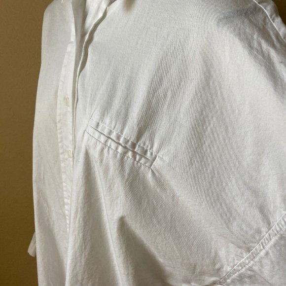 Me You Women Dolman Sleeves White Casual Button Front Shirt Sz: Small High Low - Picture 6 of 12
